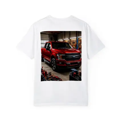 Ford F-150 Red Truck Garage Workshop