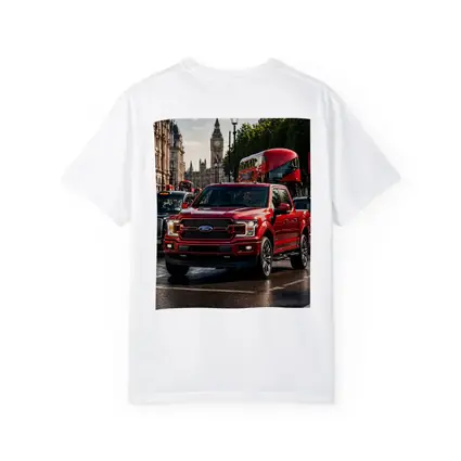 Ford F Series Red Truck London Street