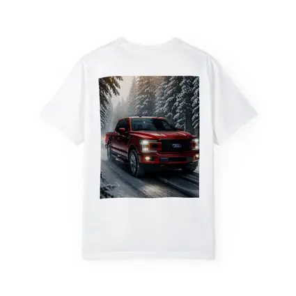 Ford F Series Truck Driving Snowy Forest