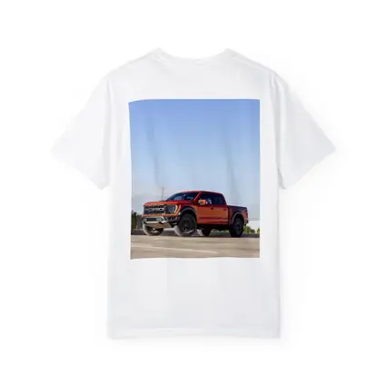 Ford F-Series Raptor Red Truck Parking Lot
