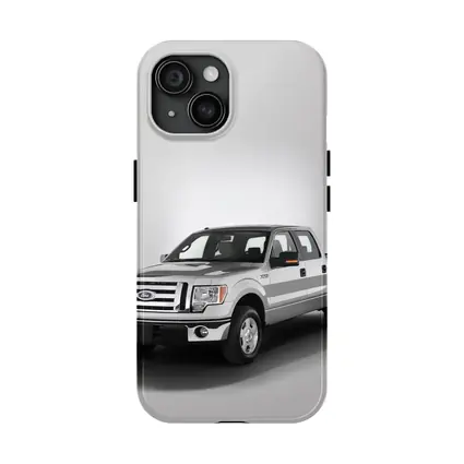Ford F-Series Truck on Gray Background