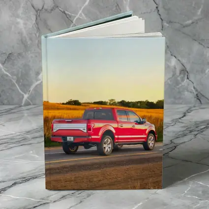 Ford F-Series Red Truck Rural Road