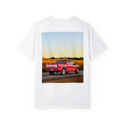 Ford F-Series Red Truck Rural Road
