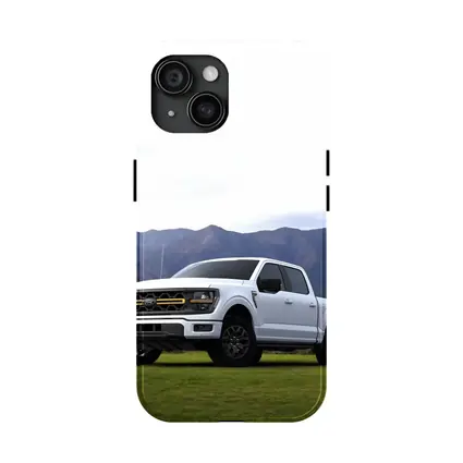 Ford F-Series White Truck Mountain Background