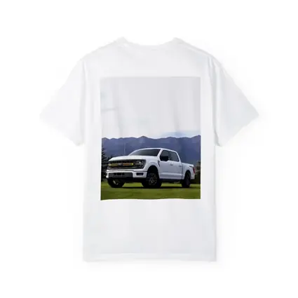 Ford F-Series White Truck Mountain Background