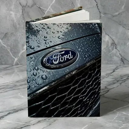 Ford Focus Hood Rain Drops Close Up