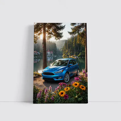 Ford Focus Blue Sedan By Forest Lake