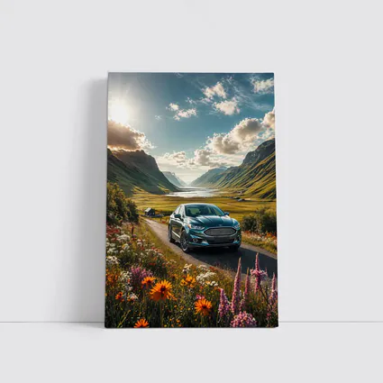 Ford Fusion Sedan Mountain Valley Road