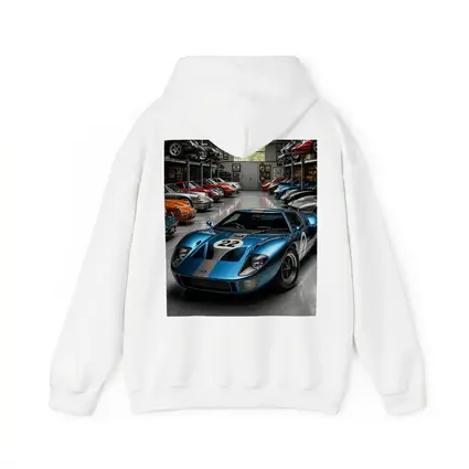 Ford GT40 Racing Car Collector Garage Scene
