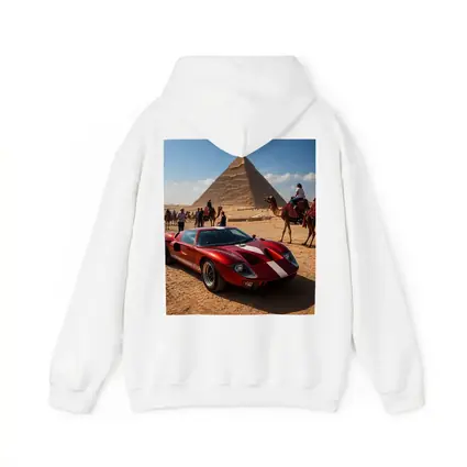 Ford GT40 Red Supercar Egypt Pyramids