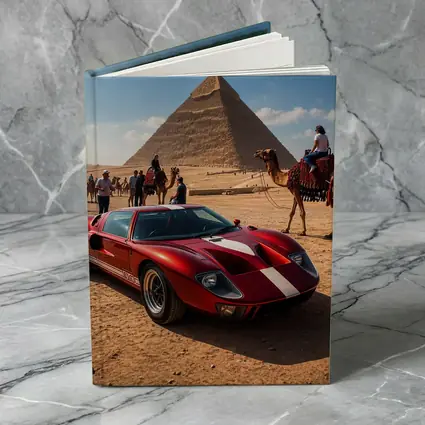 Ford GT40 Red Supercar Egypt Pyramids