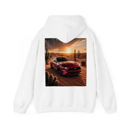 Ford Mustang GT Red Desert Sunset Scene