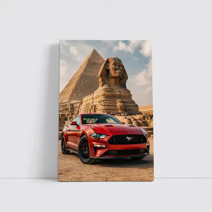 Ford Mustang GT Egypt Pyramids Sphinx