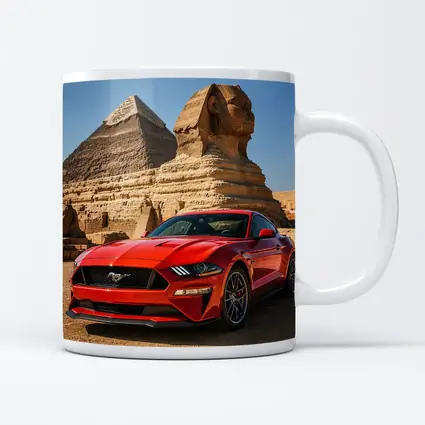 Ford Mustang GT Egypt Pyramids Sphinx