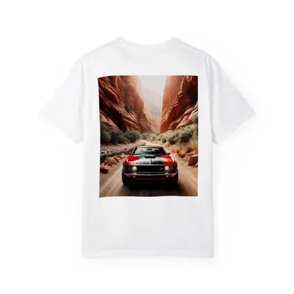 Ford Mustang Mach One Red Canyon Road