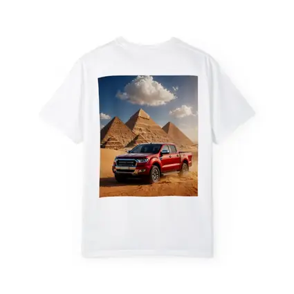 Ford Ranger Red Truck Egypt Pyramids Desert