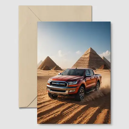 Ford Ranger Pickup Truck Egypt Pyramids Desert