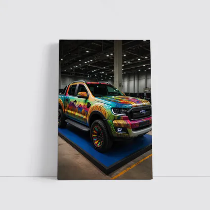 Ford Ranger Colorful Wrap Art Show