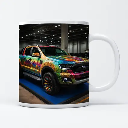 Ford Ranger Colorful Wrap Art Show
