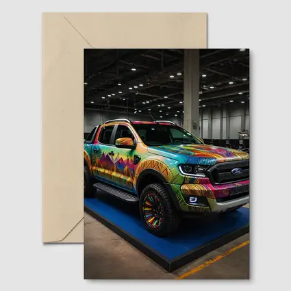 Ford Ranger Colorful Wrap Art Show