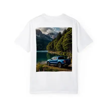 Ford Ranger Blue Truck Mountain Lake