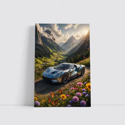 Ford GT Supercar Alpine Valley Wildflowers