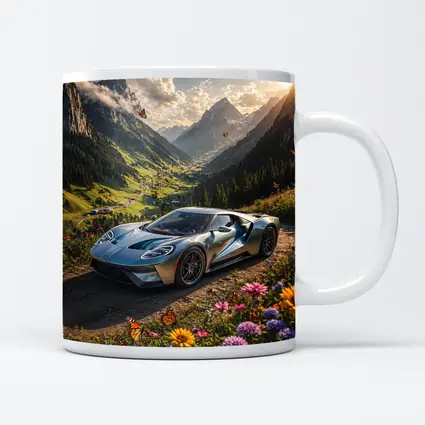 Ford GT Supercar Alpine Valley Wildflowers