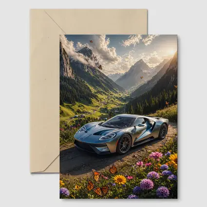 Ford GT Supercar Alpine Valley Wildflowers