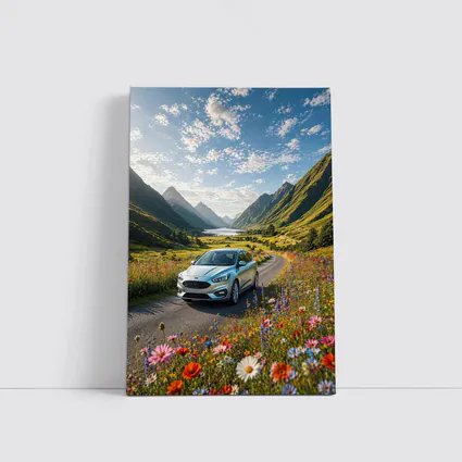 Ford Focus Silver Car Mountain Valley Road