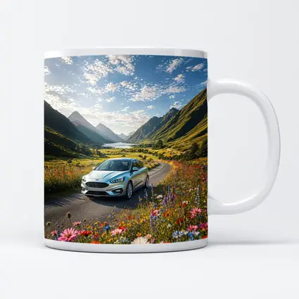 Ford Focus Silver Car Mountain Valley Road