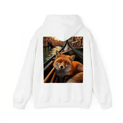 Red Fox Sleeping on Venice Gondola