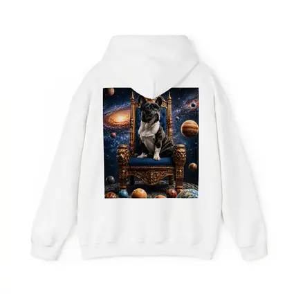 French Bulldog King Throne Galaxy Space