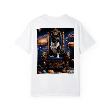 French Bulldog King Throne Galaxy Space