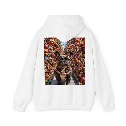 French Bulldog In Colorful Candy Street