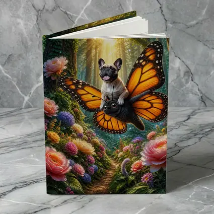 French Bulldog Butterfly Wings Magical Forest