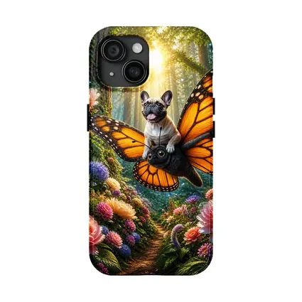French Bulldog Butterfly Wings Magical Forest