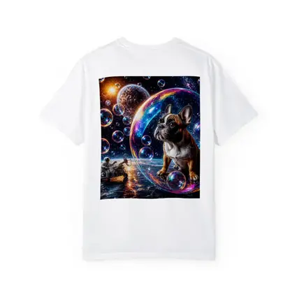 French Bulldog Astronaut Space Bubbles Galaxy