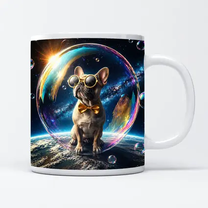 French Bulldog Space Galaxy Soap Bubble