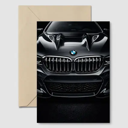 BMW X Dark Front View Close Up