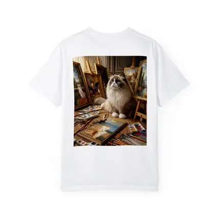 Ragdoll Cat Artist Studio Paintings Blue Eyes