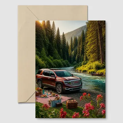 GMC Acadia Parked By Forest River