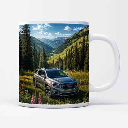 GMC Acadia Mountain Valley Green Landscape