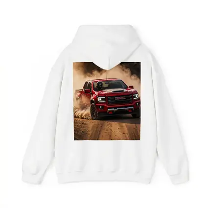 GMC Canyon Red Truck Dirt Road Drift