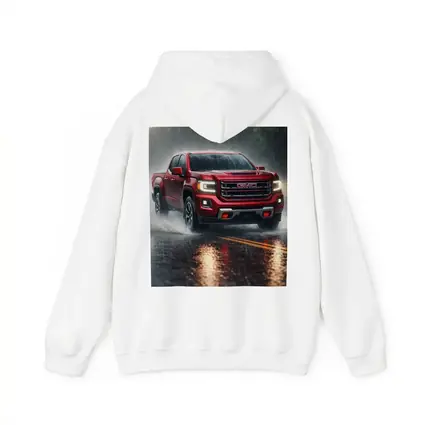 GMC Canyon Truck Driving In Heavy Rain