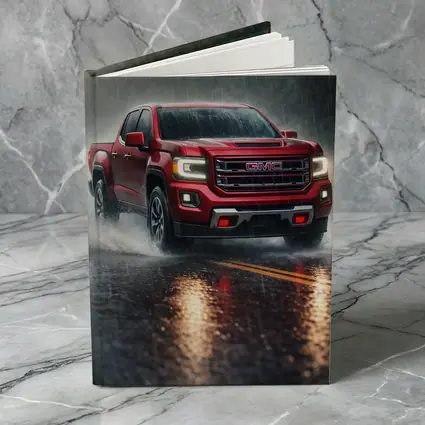 GMC Canyon Truck Driving In Heavy Rain