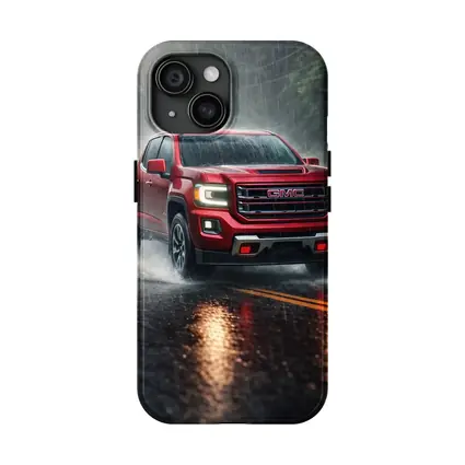 GMC Canyon Truck Driving In Heavy Rain