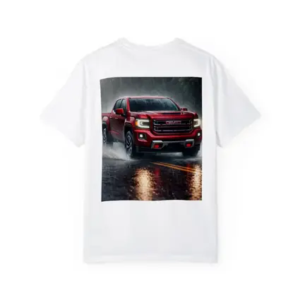GMC Canyon Truck Driving In Heavy Rain