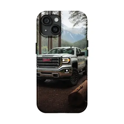 GMC Sierra Truck Forest Mountain Lake