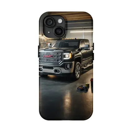 GMC Sierra Black Truck Inside Garage