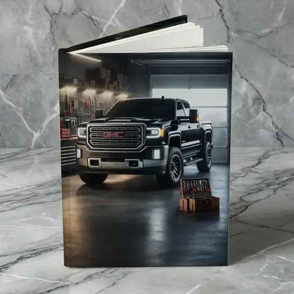 GMC Sierra Truck Black Garage Workshop Scene
